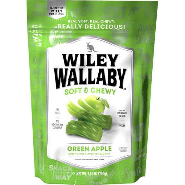 7.5OZ WILEY WALLABY GREEN APPLE LICORICE