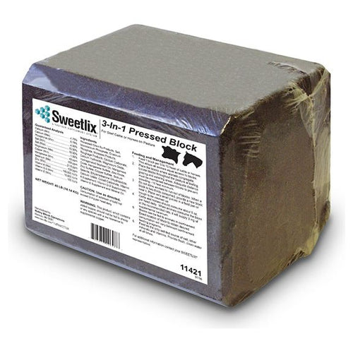 Sweetlix 3 in 1 Mineral & Vitamin Block for Horses and Cattle