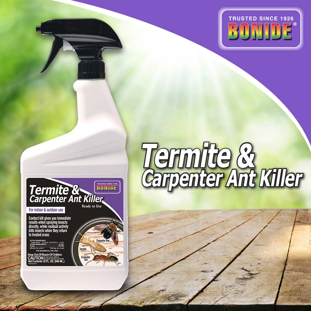 QT TERMITE & CARPENTER ANT KILLER RTU - Ready-to-Use Insecticide Spray for Termite and Carpenter Ant Control