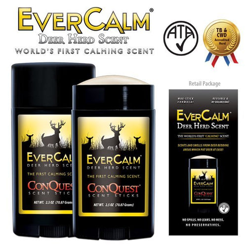 2.5 oz Conquest Scents EverCalm Deer Herd Scent