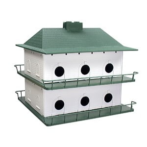 12-Room Plastic Purple Martin House - Spacious Nesting for Your Feathered Friends