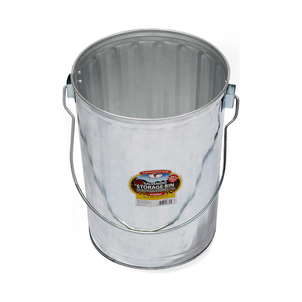 6 Gallon Galvanized Storage Bin