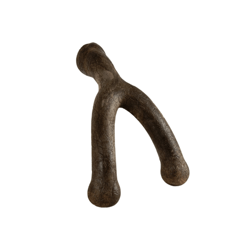 Bonetics 5.5" Bacon Flavor Wishbone Dog Chew Toy