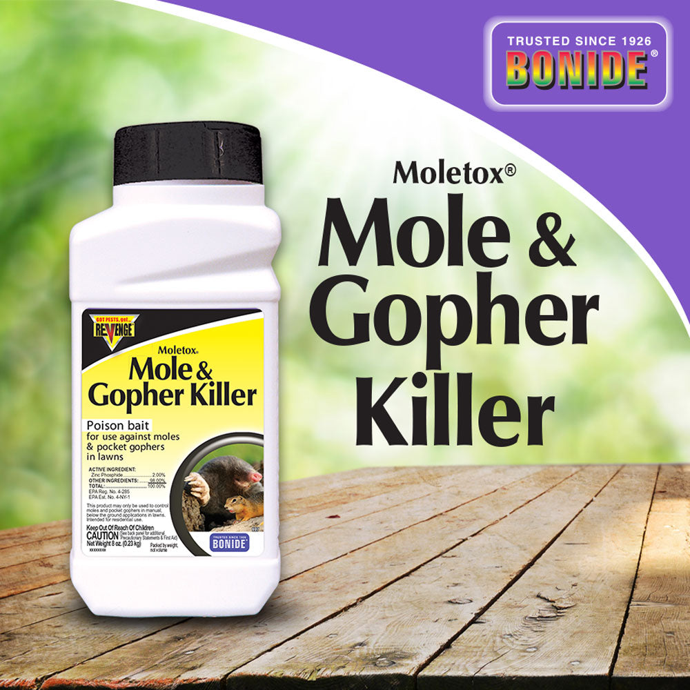 1LB MOLETOX Mole and Gopher Killer - Highly Effective Bait for Lawn an