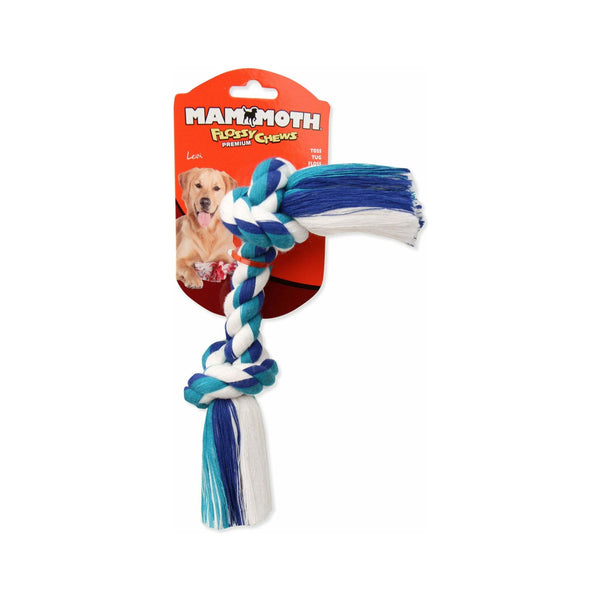 Mammoth Medium 12in. Color Rope Bone Dog Toy