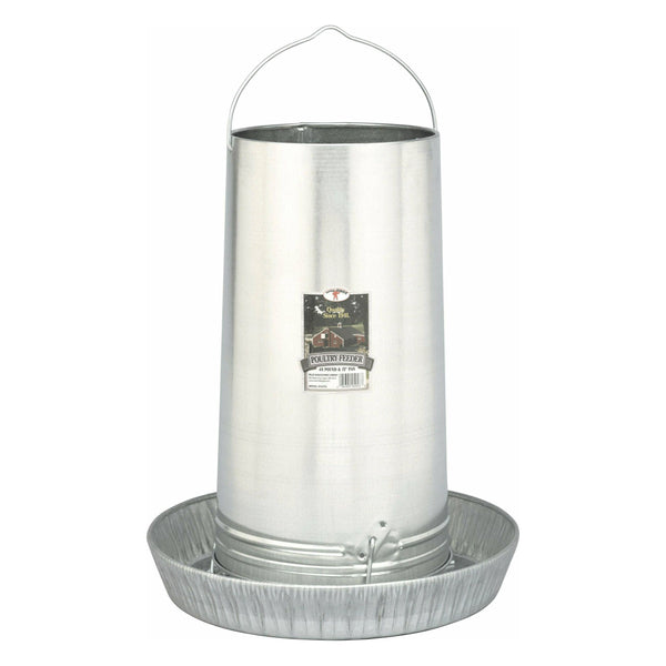 40-Pound Hanging Metal Poultry Feeder