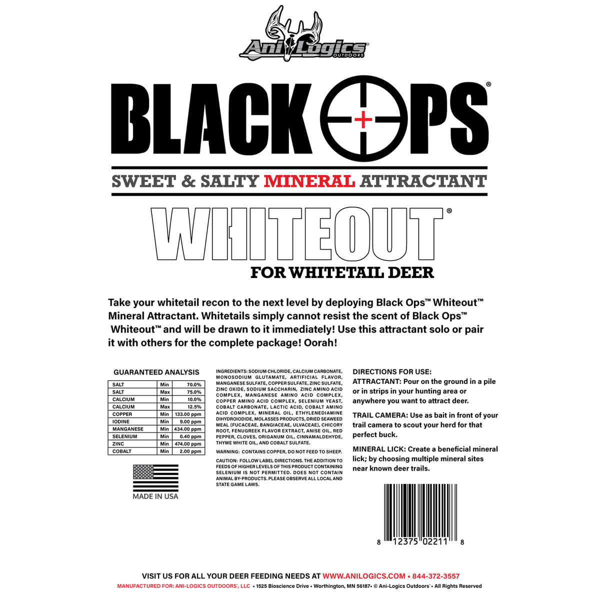 6.5Lbs Ani-Logics White Out Attraction