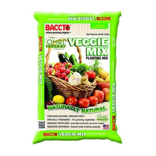 40 Qt. Baccto Veggie Mix Organic Growing Medium