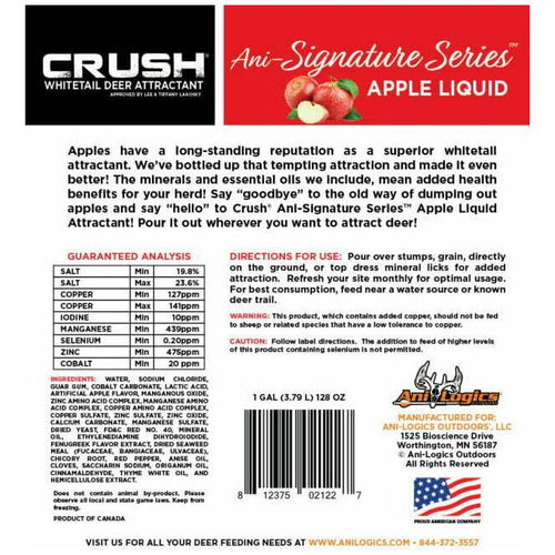 1 Gallon Ani-Logics Apple Crush Liquid Deer Attractant