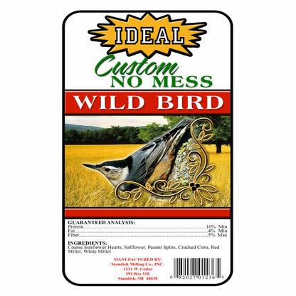 IDEAL Custom No-Mess Blend - Premium Wild Bird Seed for a Cleaner Feeding Experience