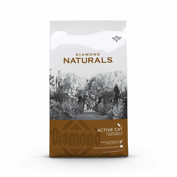 6 Lb Diamond Naturals Active Chicken & Rice Dry Cat Food
