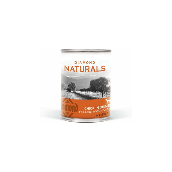 Case of 12 - 13oz Diamond Naturals Chicken Dinner Canned Dog Food