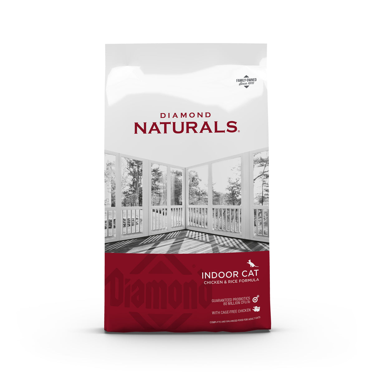 18LB Diamond Naturals Premium Real Meat Recipe Dry Indoor Cat Food