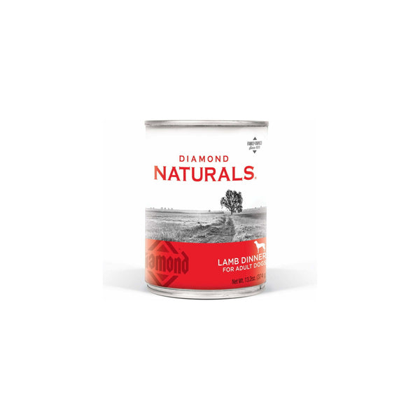 Case of 12 - 13.2 oz Cans Diamond Naturals Diamond Lamb Grain-Free Wet Dog Food