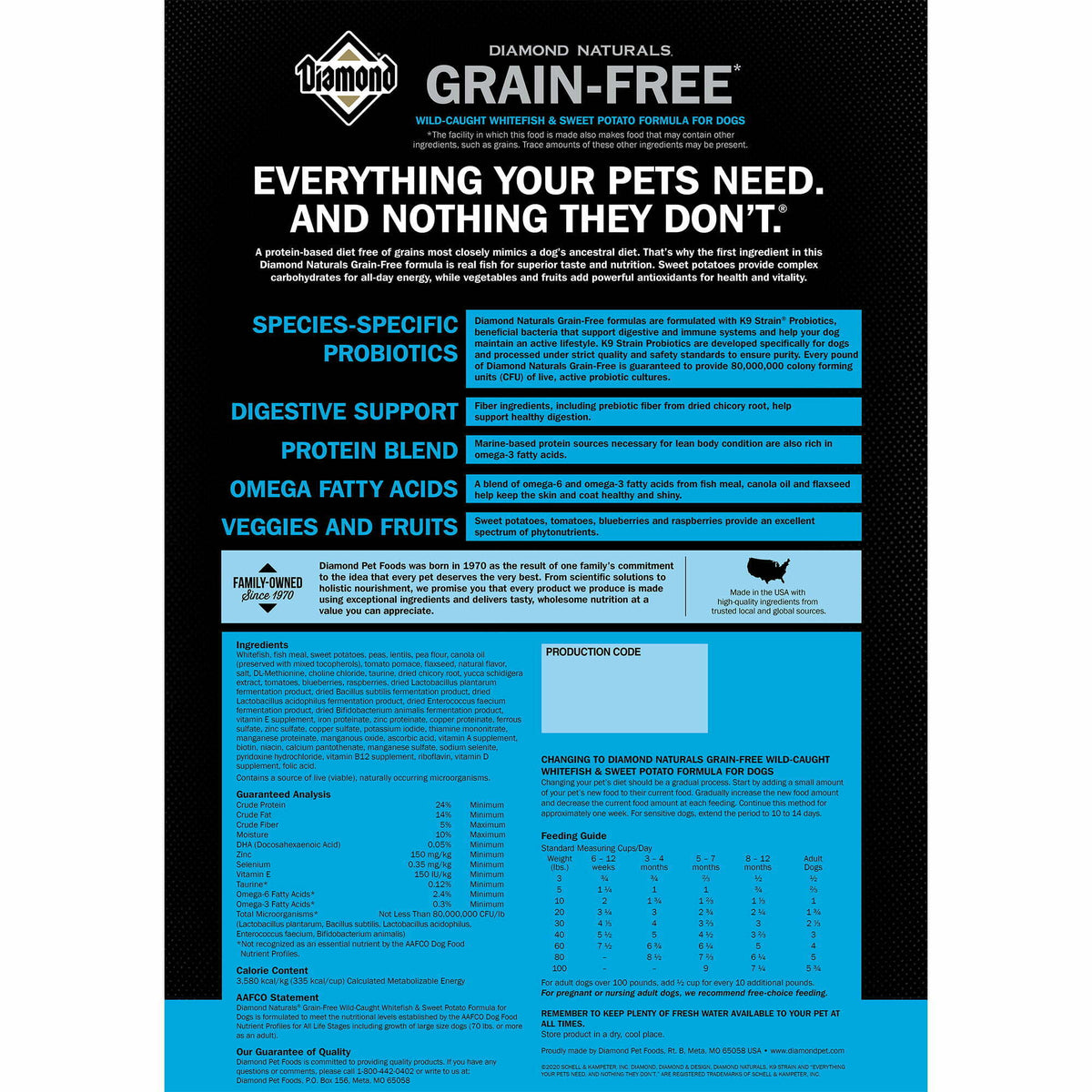 Diamond Grain Free Whitefish & Sweet Potato Dog Food