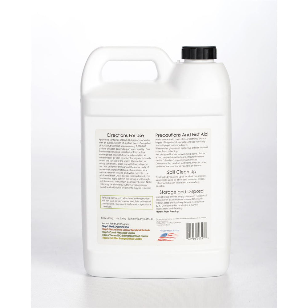 CRYSTAL BLUE 1 GAL BLACK OUT