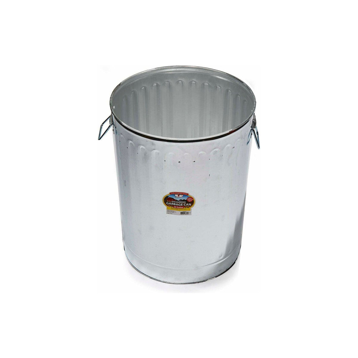 20 Gallon Galvanized Garbage Can with Lid