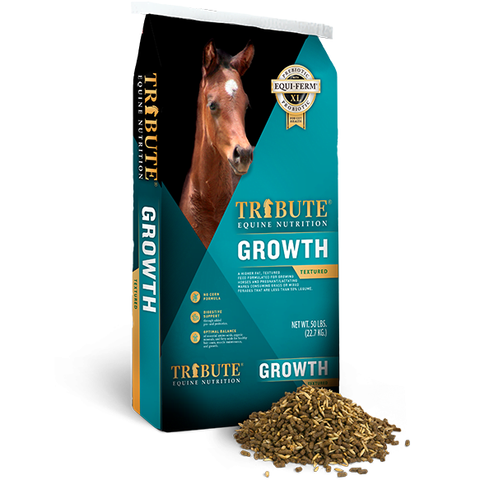 50lb Tribute Equine Growth Textured Horse Feed – Optimal Nutrition for Growing Horses