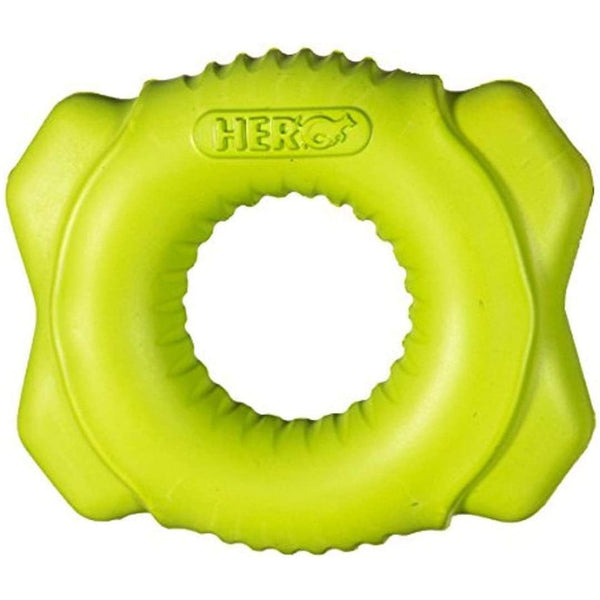 HERO Action Floating Foam Ring - Durable Dog Toy for Water Play and Outdoor Fun in Green Color