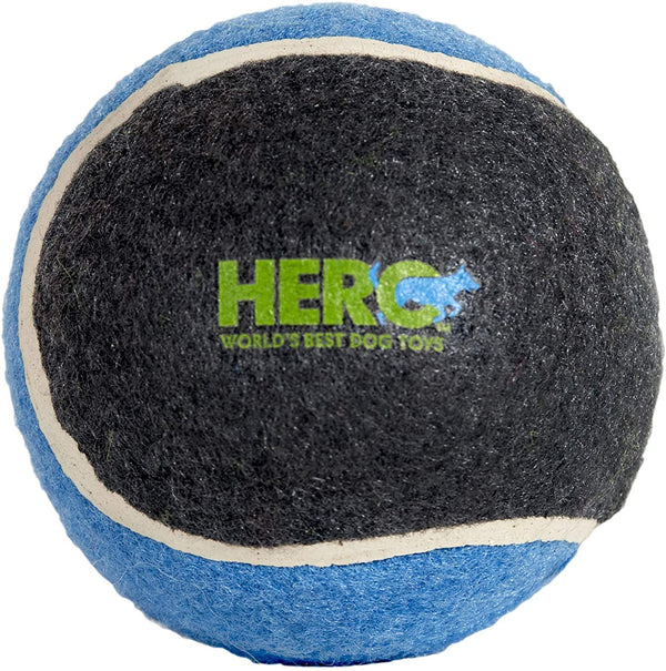 Hero Action Tennis Ball 3.5in: Durable Rubber Fetch Toy for Energetic Dogs