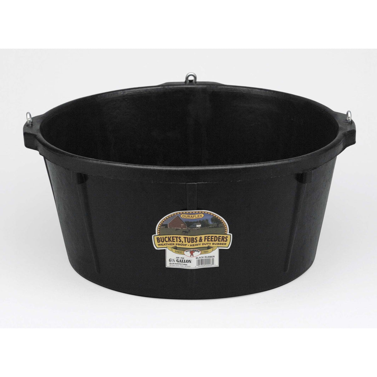 6.5 Gallon Rubber Feeder Tub with Hooks