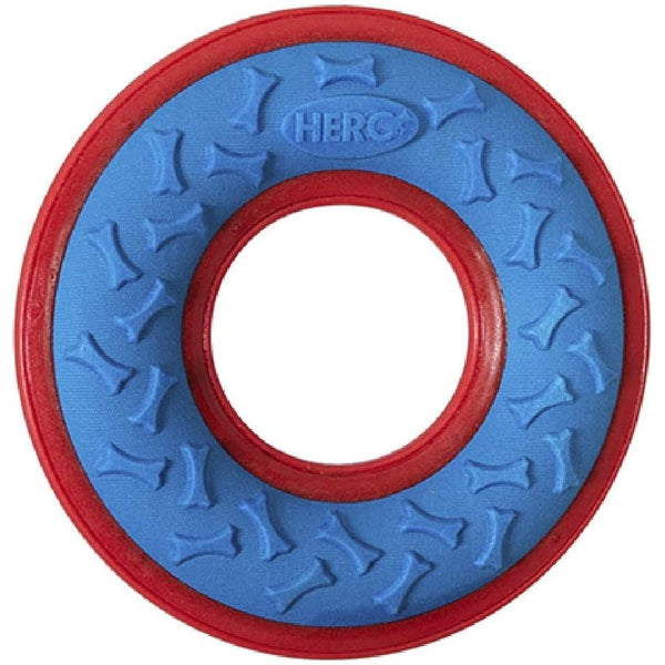 Outer Armor Large Ring Blue and Red Dog Toy