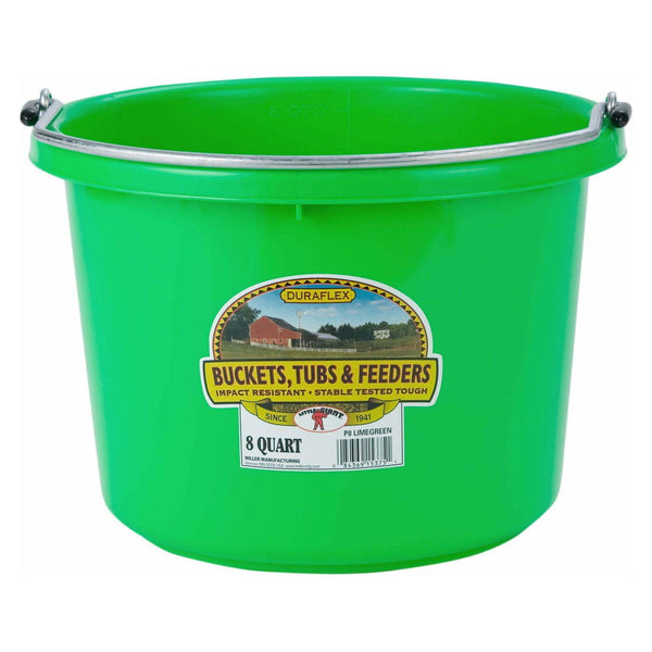 8 Quart Plastic Bucket LimeGreen