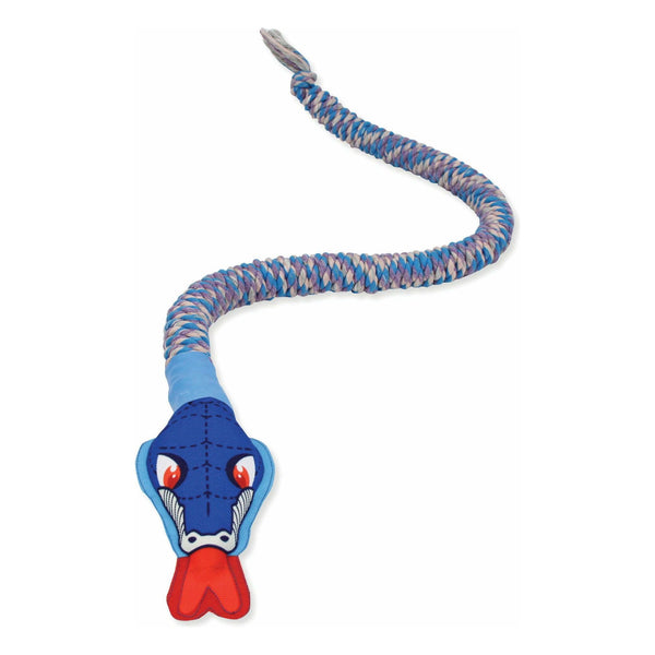 Mammoth Small 28-Inch SnakeBiter with Squeaker: Durable Dog Toy for Small to Medium Breeds