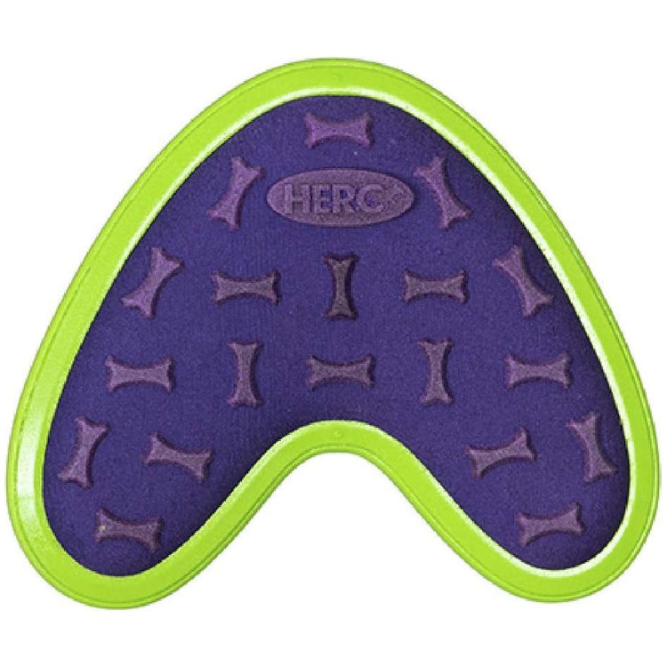 Outer Armor Large Boomerang Purple and Lime Dog Toy
