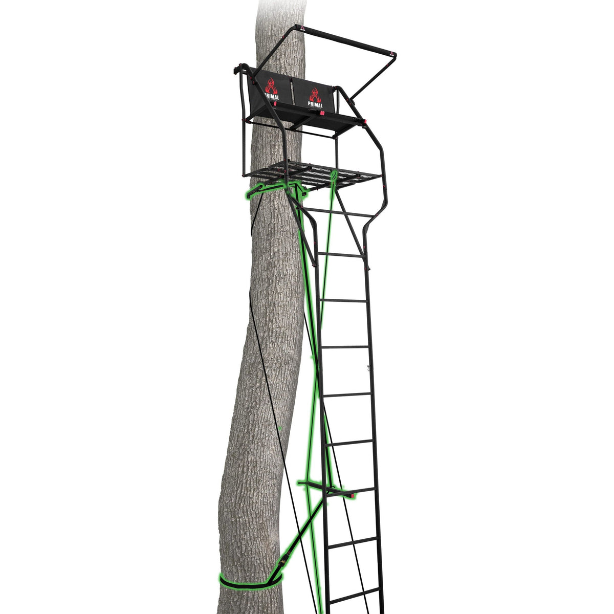 Primal Treestand 18' The Double Vantage Deluxe Two-Person Ladderstand