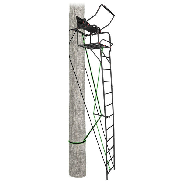 Primal Treestand 17' Single Vantage Deluxe Xtra Wide Ladderstand