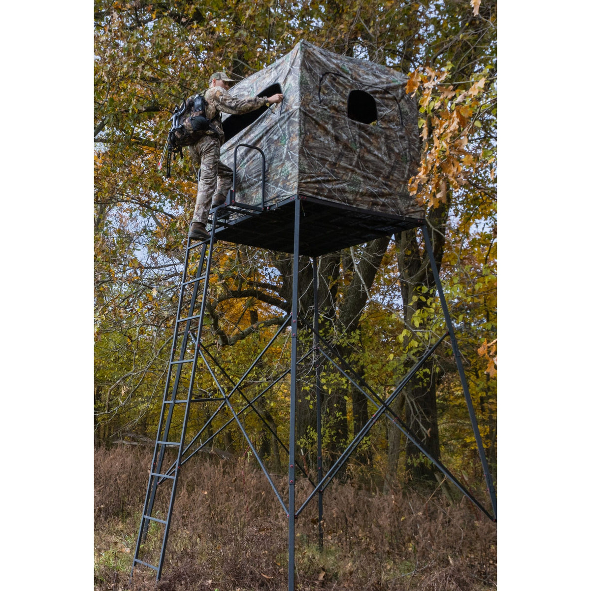 Primal Treestand The Garrison 12' Deluxe Quad Pod Enclosure