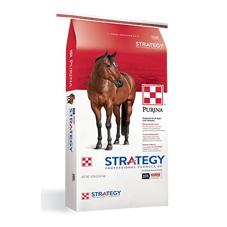 50lb Purina Strategy GX - High-Quality Equine Feed for Optimal Performance and Health - Fortified Formula