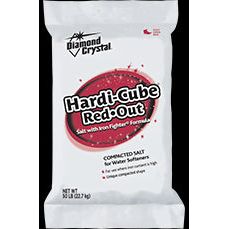 Diamond Hardi-Cube Red Out Iron Fighter Softener Salt - 50.0 lbs | Premium Water Softener Salt with Red Out Technology