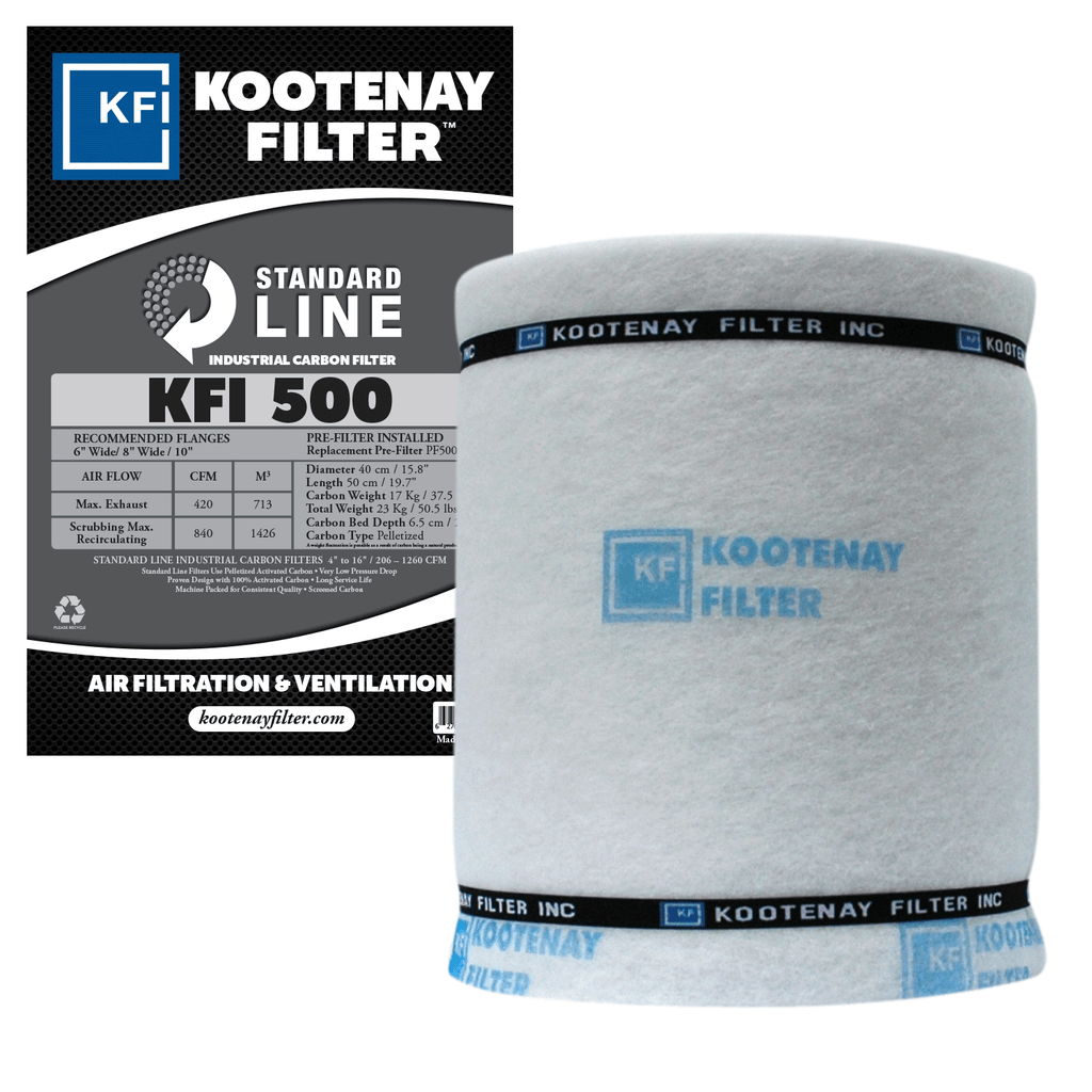 KOUKENTŌ CARBONS No.5000　38本 Kootenay KFI500 Standard Line Carbon Filter - 420 CFM, 6