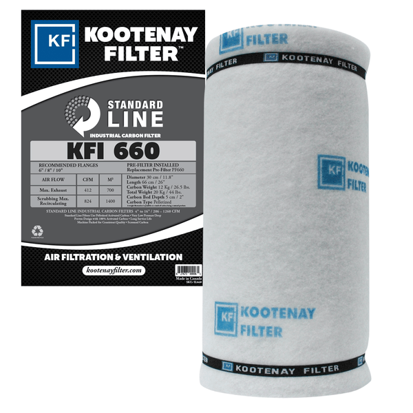 Kootenay Filter (KFI) 660 High-Efficiency Carbon Filter