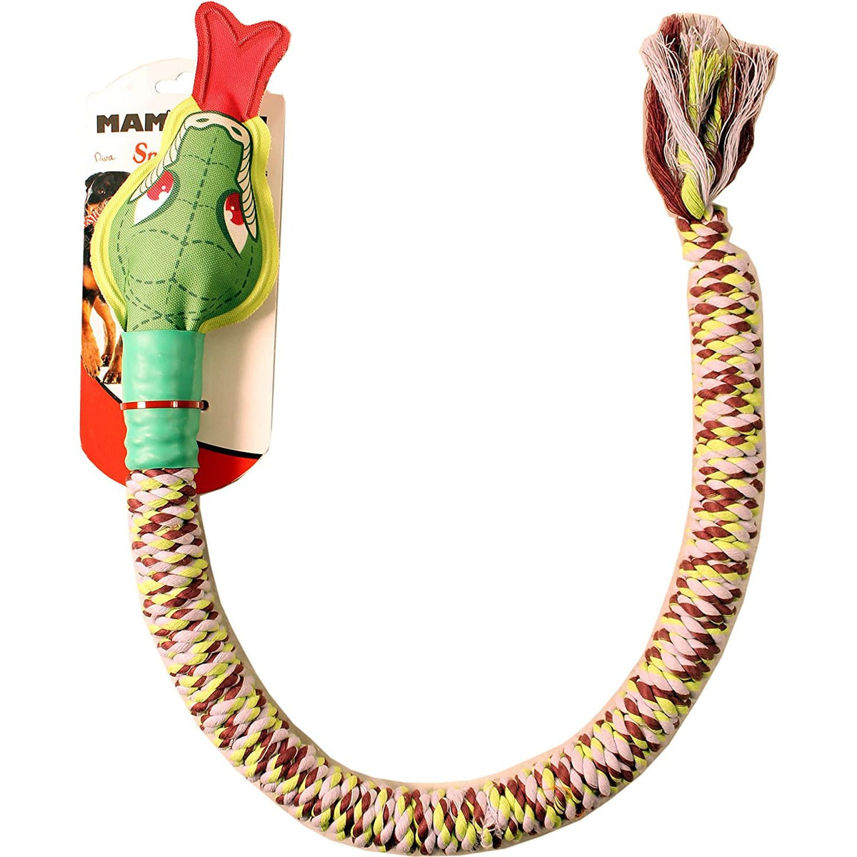 Mammoth Large 36-Inch SnakeBiter with Squeaker: Durable Dog Toy for Big Pups