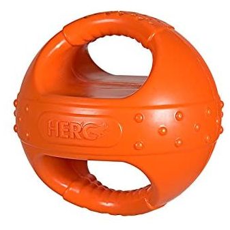 Hero Squeakables Kettle Ball Orange: Interactive Dog Toy for Engaging Playtime