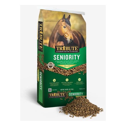 50lb Tribute 14 Seniority Pellet HighProtein Horse Feed for Senior