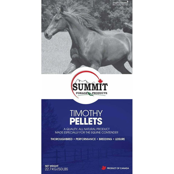 50 Lb. Summit Timothy Pellets - All Natural Non-GMO Horse Feed