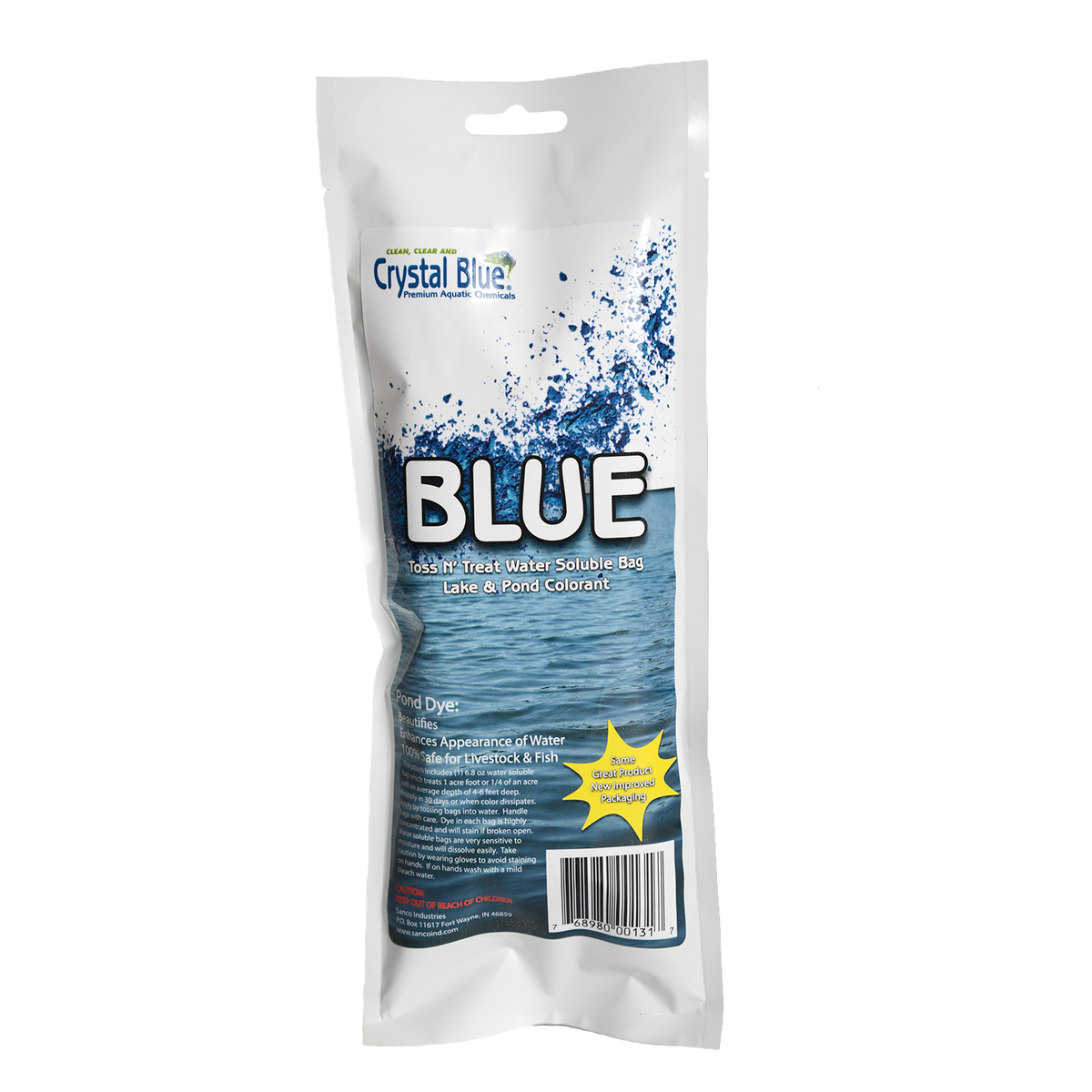 6.8oz/ WATER SOLUBLE TOSS/TREAT BLUE COLORANT