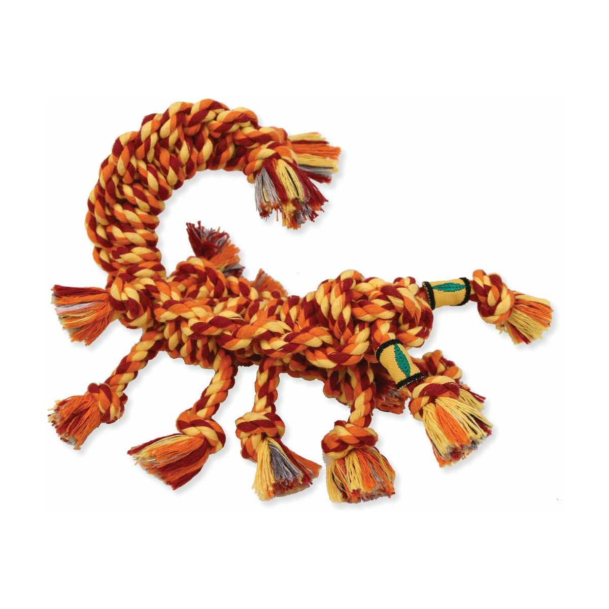 Mammoth Medium 10-Inch Scorpion Dog Toy: Durable Plush Toy for Active Canines