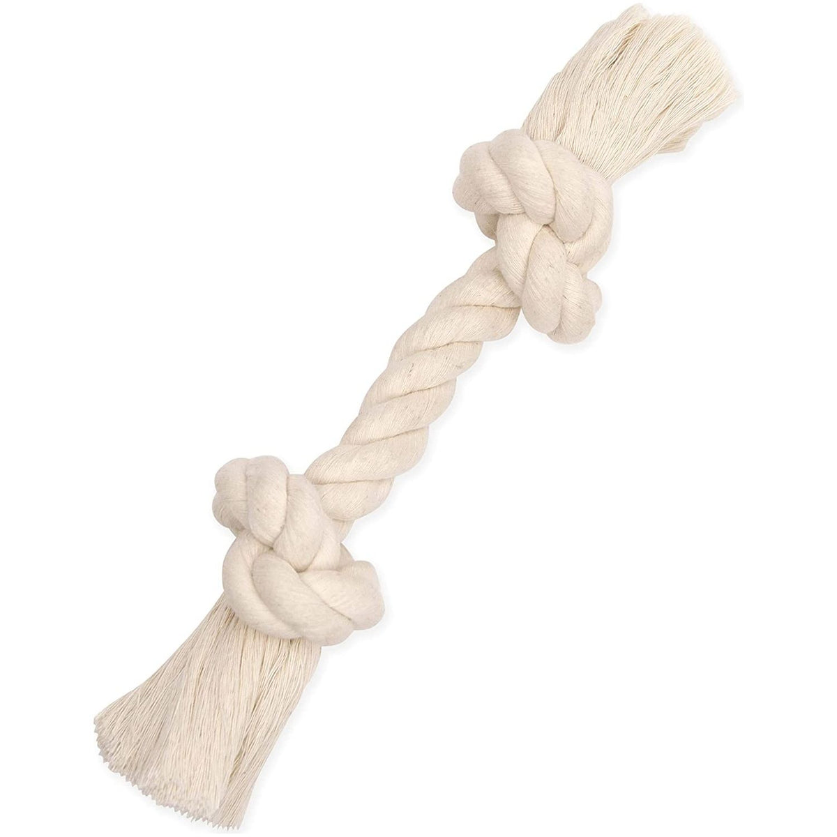 Mammoth Small 9in. White Rope Bone Dog Toy
