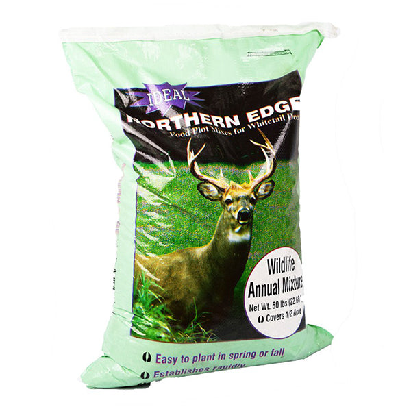 deer food plot seed for spring planting 50LB Ideal Northern Edge Wildlife Annual Food Plot Mix