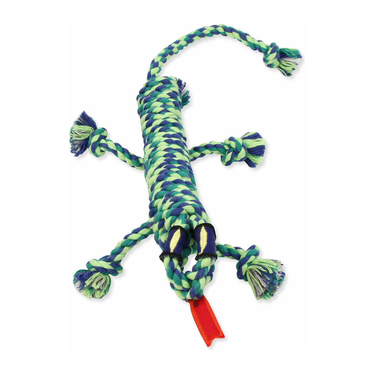 Mammoth Medium 16-Inch Iguana Plush Dog Toy - Durable Chew Toy for Medium-Sized Dogs