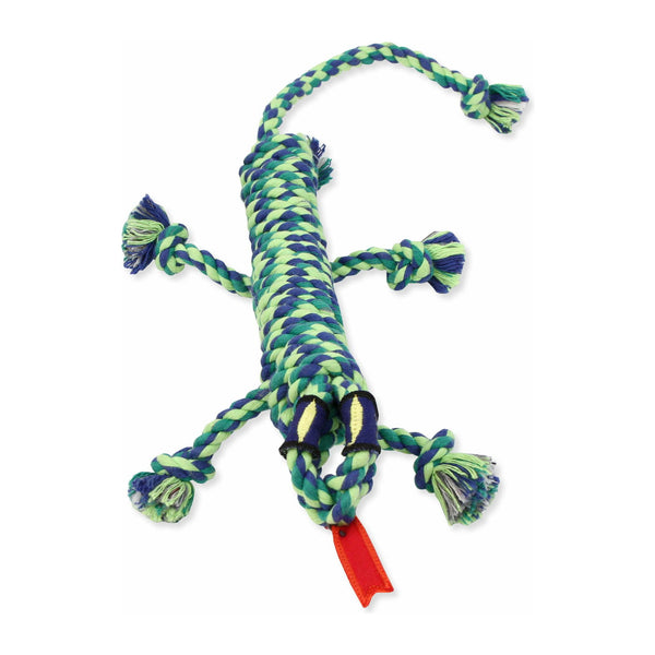 Mammoth Medium 16-Inch Iguana Plush Dog Toy - Durable Chew Toy for Medium-Sized Dogs