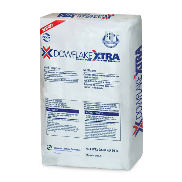 Dowflake Calcium Chloride Pellets - 25.0 lbs Bag | Premium Ice Melter and Dust Control Solution