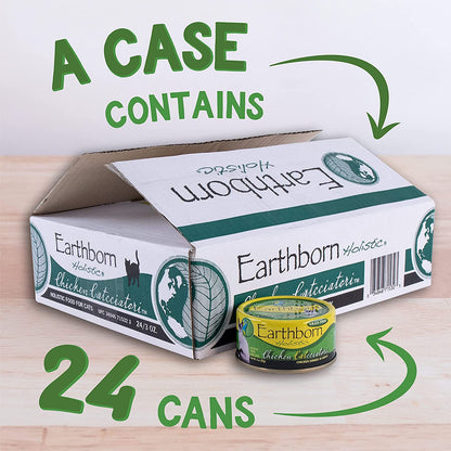 3 oz Earthborn Chicken Catcciatori Canned Cat Food (Chicken Dinner In Gravy)
