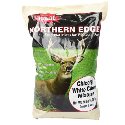 9 Lbs.  Ideal Northern Edge Chicory-White Clover Food Plot Seed