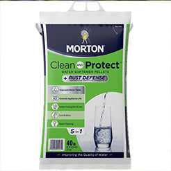 Morton Clean & Protect with Rust-Out - 40.0 lbs | Rust Stain Remover for Cleaner Surfaces